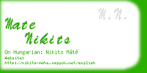 mate nikits business card